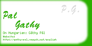 pal gathy business card
